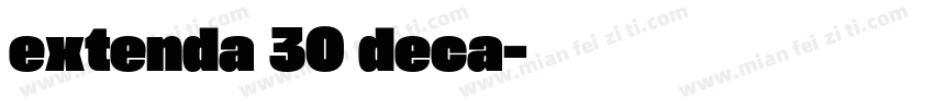 extenda 30 deca字体转换